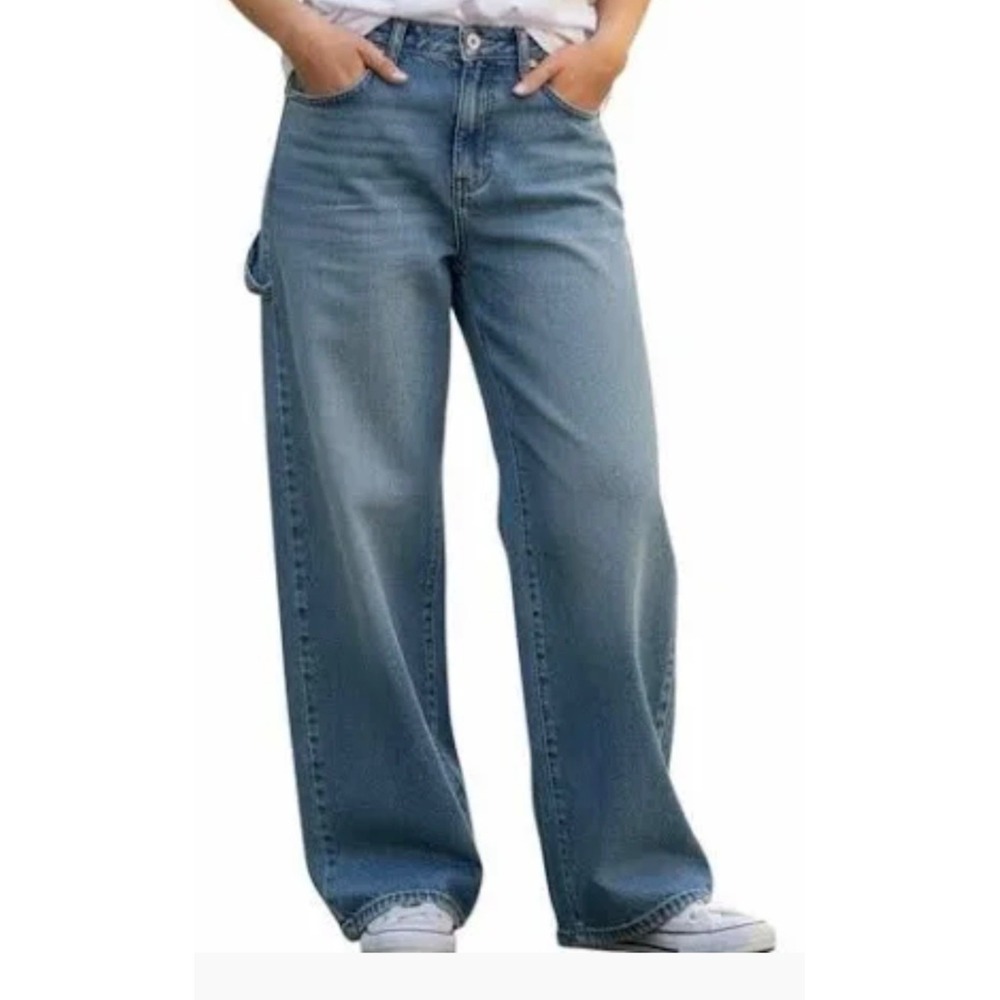 Wild Fable NWT Women Low-Rise Baggy Carpenter Jeans - Size 12/31 -Rigid Denim